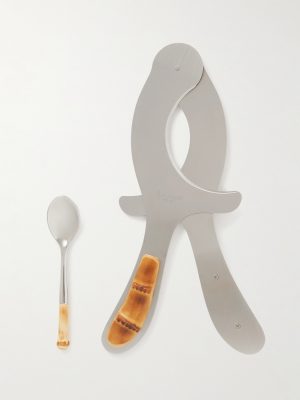 Stainless Steel and Bamboo Sea Urchin Set