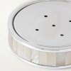Stainless Steel, Mother-of-Pearl And Chrome-Plated Soap Tray - CU Stainless Steel, Mother-of-Pearl And Chrome-Plated Soap Tray - CU