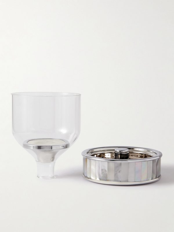 Stainless Steel, Mother-of-Pearl and Glass Wine Filter - E1 Stainless Steel, Mother-of-Pearl and Glass Wine Filter - E1
