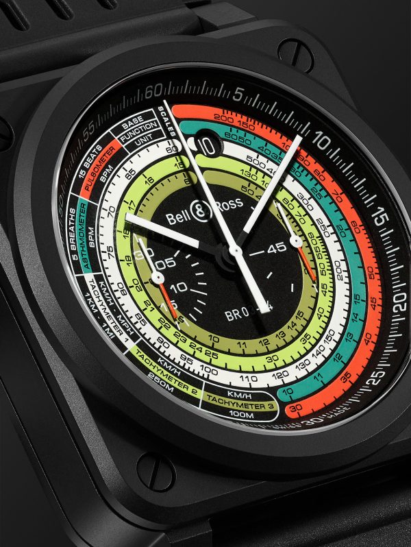 BR 03-94 Multimeter Limited Edition Automatic 42mm Ceramic and Rubber Watch, Ref. No. BR0394-SW-CE/SRB - CU BR 03-94 Multimeter Limited Edition Automatic 42mm Ceramic and Rubber Watch, Ref. No. BR0394-SW-CE/SRB - CU