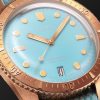 Divers Sixty-Five Automatic 38mm Bronze and Recycled-Perlon Watch, Ref. No. 01 733 7771 3155-07 3 19 02BR - CU Divers Sixty-Five Automatic 38mm Bronze and Recycled-Perlon Watch, Ref. No. 01 733 7771 3155-07 3 19 02BR - CU