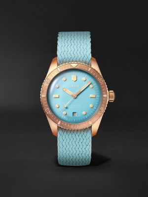 Divers Sixty-Five Automatic 38mm Bronze and Recycled-Perlon Watch, Ref. No. 01 733 7771 3155-07 3 19 02BR Divers Sixty-Five Automatic 38mm Bronze and Recycled-Perlon Watch, Ref. No. 01 733 7771 3155-07 3 19 02BR