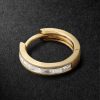 Gold Diamond Single Hoop Earring Gold Diamond Single Hoop Earring