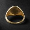Eye Of Horus Gold Diamond Signet Ring - BK Eye Of Horus Gold Diamond Signet Ring - BK
