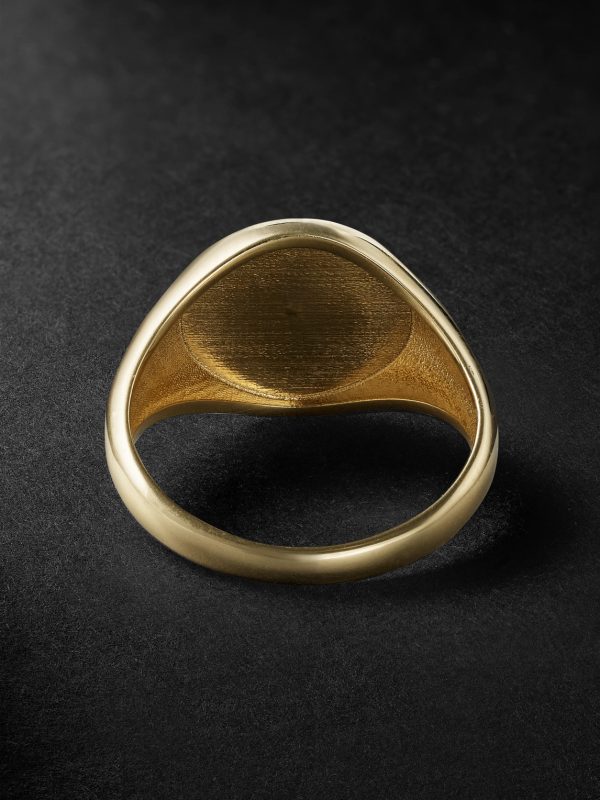 Eye Of Horus Gold Diamond Signet Ring - BK Eye Of Horus Gold Diamond Signet Ring - BK