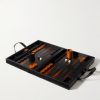 Tavla Leather Backgammon Set - BK Tavla Leather Backgammon Set - BK