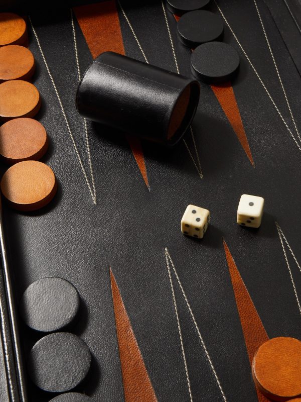 Tavla Leather Backgammon Set - E1 Tavla Leather Backgammon Set - E1