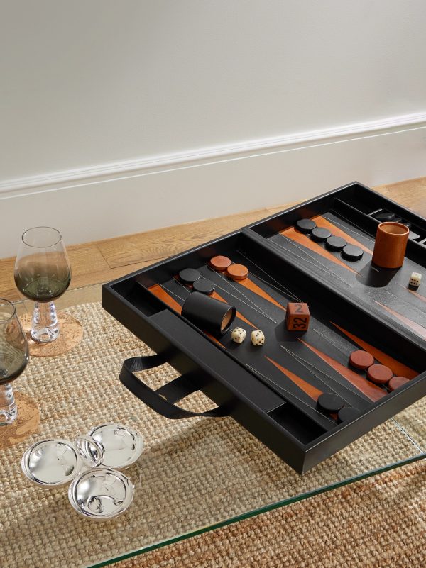 Tavla Leather Backgammon Set - OU Tavla Leather Backgammon Set - OU