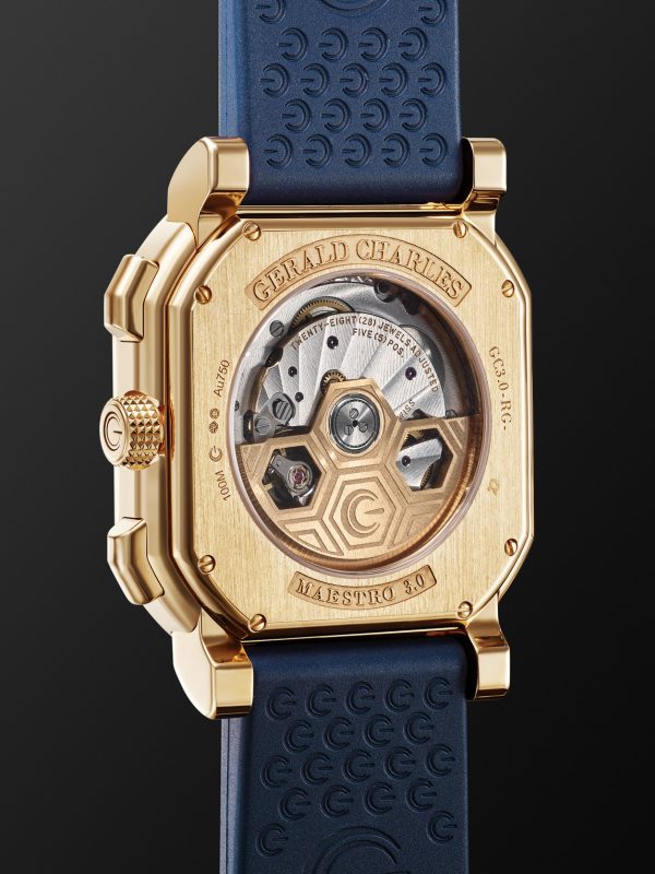 Maestro 3.0 Automatic Chronograph 39mm 18-Karat Rose Gold and Rubber Watch, Ref. No. GC3.0-RG-01 - BK Maestro 3.0 Automatic Chronograph 39mm 18-Karat Rose Gold and Rubber Watch, Ref. No. GC3.0-RG-01 - BK