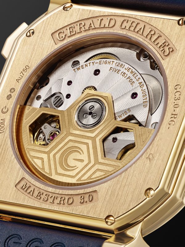 Maestro 3.0 Automatic Chronograph 39mm 18-Karat Rose Gold and Rubber Watch, Ref. No. GC3.0-RG-01 - E1 Maestro 3.0 Automatic Chronograph 39mm 18-Karat Rose Gold and Rubber Watch, Ref. No. GC3.0-RG-01 - E1