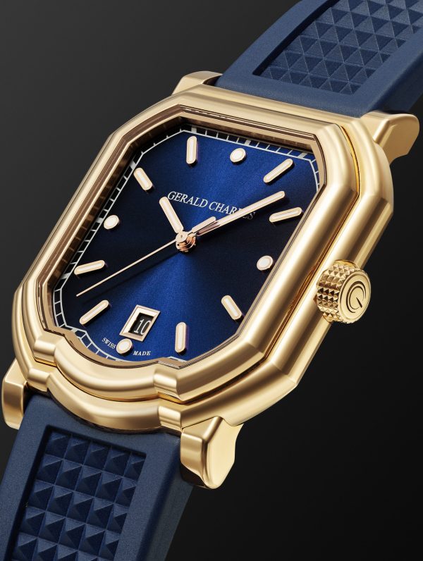 Maestro 2.0 Ultra-Thin Automatic 39mm 18-Karat Rose Gold and Rubber Watch, Ref. No. GC2.0-RG-01 - FR Maestro 2.0 Ultra-Thin Automatic 39mm 18-Karat Rose Gold and Rubber Watch, Ref. No. GC2.0-RG-01 - FR