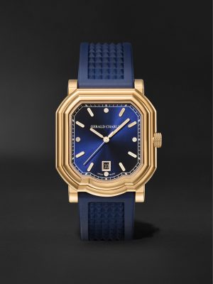 Maestro 2.0 Ultra-Thin Automatic 39mm 18-Karat Rose Gold and Rubber Watch, Ref. No. GC2.0-RG-01