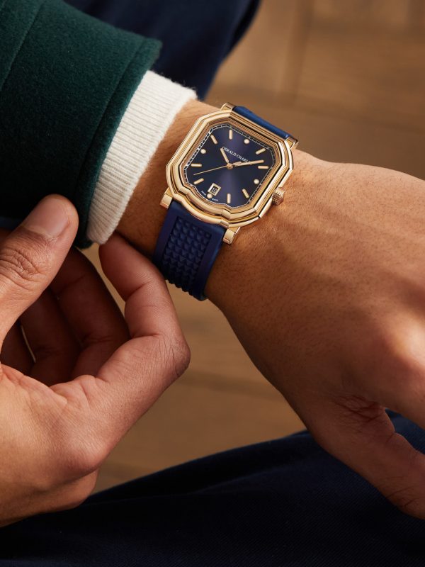 Maestro 2.0 Ultra-Thin Automatic 39mm 18-Karat Rose Gold and Rubber Watch, Ref. No. GC2.0-RG-01 - OU Maestro 2.0 Ultra-Thin Automatic 39mm 18-Karat Rose Gold and Rubber Watch, Ref. No. GC2.0-RG-01 - OU