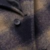 Checked Wool-Blend Felt Coat - CU Checked Wool-Blend Felt Coat - CU