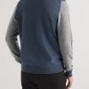 Colour-Block Merino Wool Polo Shirt - BK