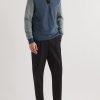 Colour-Block Merino Wool Polo Shirt - OU
