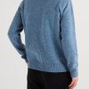 Contrast-Tipped Wool Sweater - BK Contrast-Tipped Wool Sweater - BK