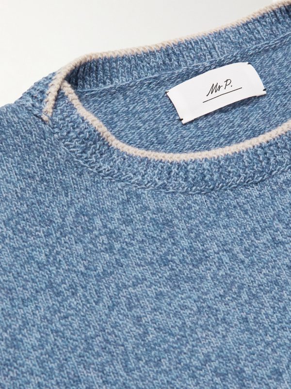 Contrast-Tipped Wool Sweater - CU Contrast-Tipped Wool Sweater - CU