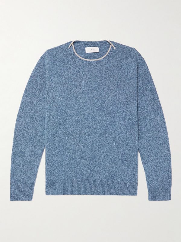 Contrast-Tipped Wool Sweater Contrast-Tipped Wool Sweater
