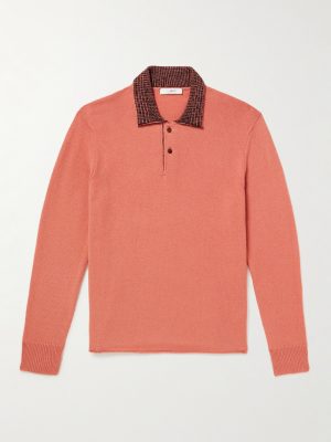 Cashmere-Blend Polo Shirt Cashmere-Blend Polo Shirt
