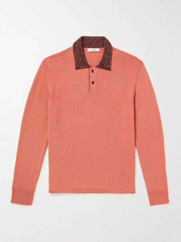 Cashmere-Blend Polo Shirt Cashmere-Blend Polo Shirt
