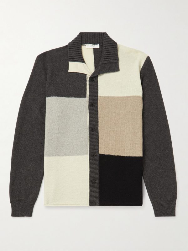 Colour-Block Cashmere and Virgin Wool-Blend Shirt Colour-Block Cashmere and Virgin Wool-Blend Shirt