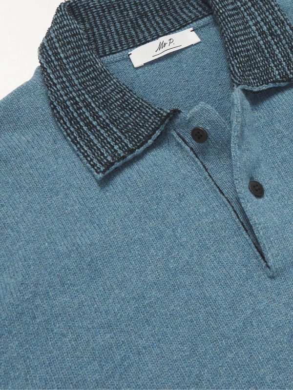 Cashmere-Blend Polo Shirt - CU