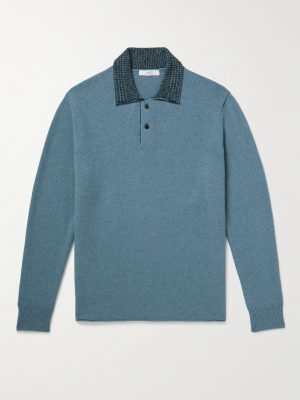 Cashmere-Blend Polo Shirt Cashmere-Blend Polo Shirt