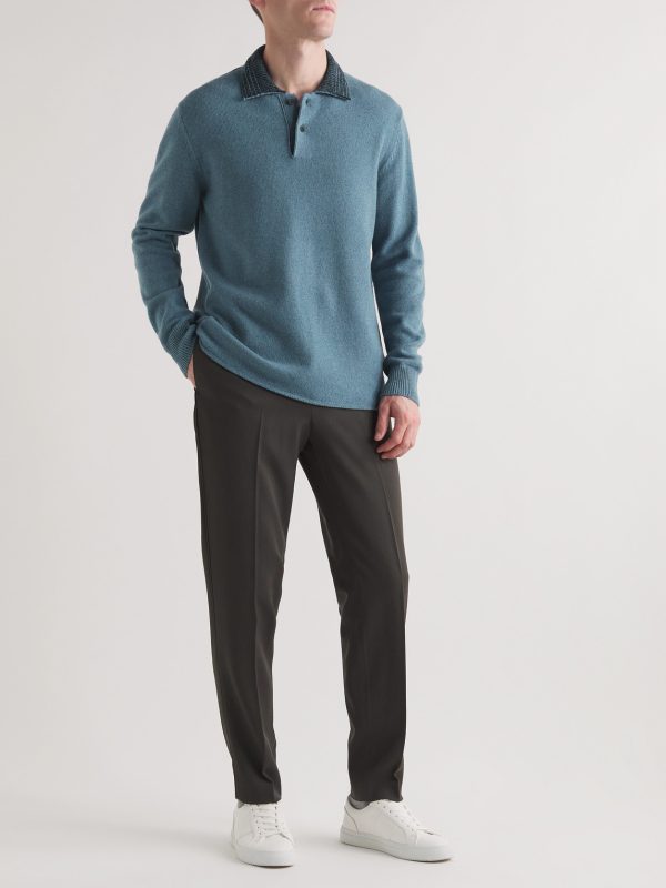 Cashmere-Blend Polo Shirt - OU
