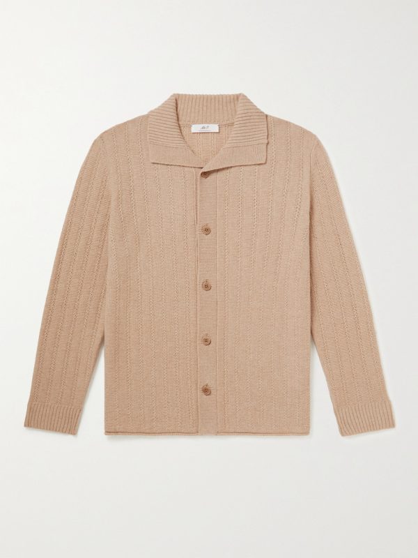 Wolly Open-Knit Wool Cardigan