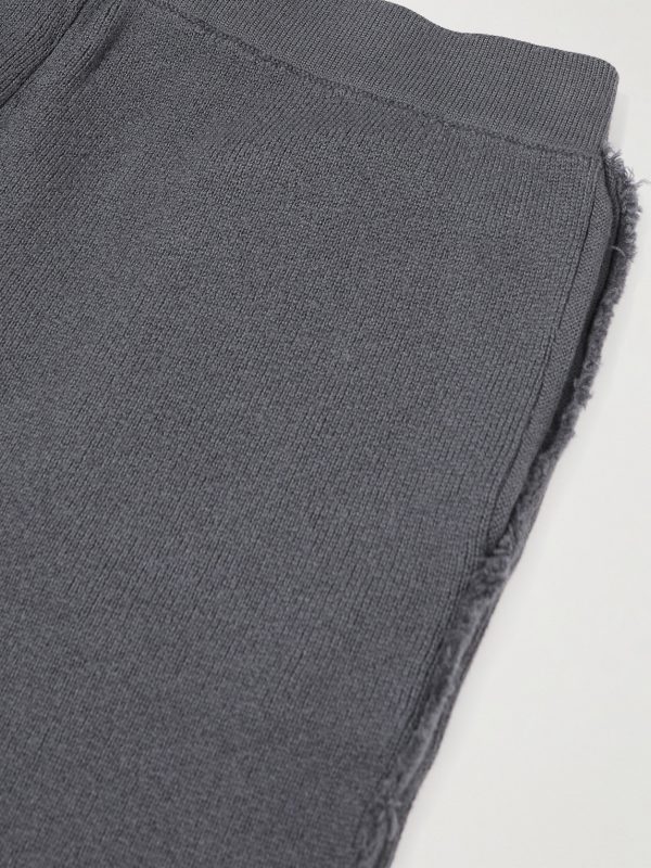 Tapered Distressed Virgin Wool Sweatpants - CU Tapered Distressed Virgin Wool Sweatpants - CU