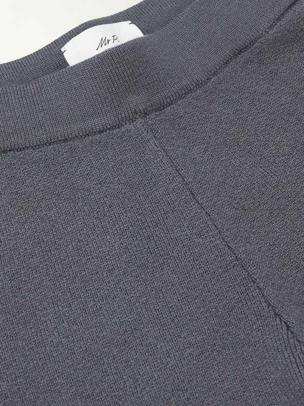 Tapered Distressed Virgin Wool Sweatpants - E1 Tapered Distressed Virgin Wool Sweatpants - E1