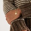 Classic Fob Clip Chain and Four Heart Clover 18-Karat Gold Diamond Bracelet - FR Classic Fob Clip Chain and Four Heart Clover 18-Karat Gold Diamond Bracelet - FR
