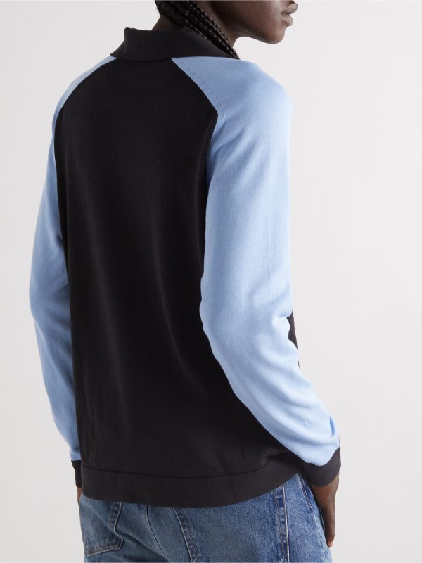 Striped Jacquard Polo Shirt - BK Striped Jacquard Polo Shirt - BK
