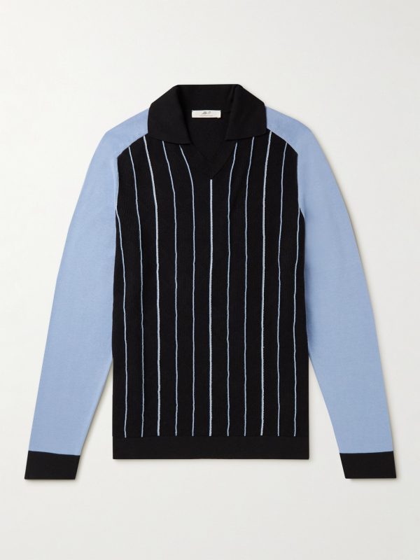 Striped Jacquard Polo Shirt Striped Jacquard Polo Shirt