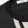Striped Cotton and Lyocell-Blend Sweater - CU Striped Cotton and Lyocell-Blend Sweater - CU