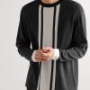 Striped Cotton and Lyocell-Blend Sweater - FR Striped Cotton and Lyocell-Blend Sweater - FR