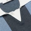 Striped Two-Tone Honeycomb-Knit Cotton-Blend Polo Shirt - CU Striped Two-Tone Honeycomb-Knit Cotton-Blend Polo Shirt - CU