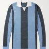 Striped Two-Tone Honeycomb-Knit Cotton-Blend Polo Shirt Striped Two-Tone Honeycomb-Knit Cotton-Blend Polo Shirt