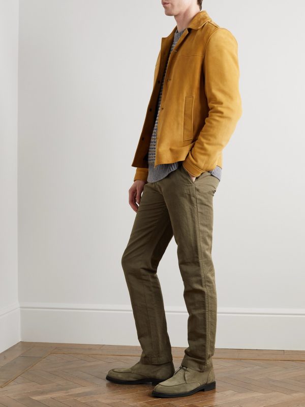 Andrew Split-Toe Shearling-Lined Suede Chukka Boots - OU