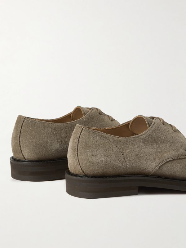 Andrew Split-Toe Regenerated Suede by evolo® Derby Shoes - BK