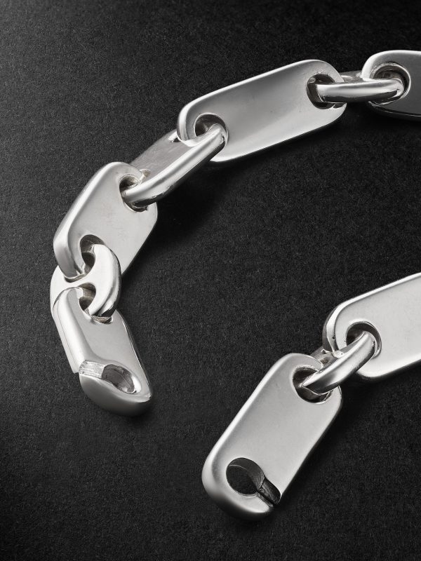 Monolinka Burnished Sterling Silver Chain Bracelet - BK