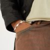 Monolinka Burnished Sterling Silver Chain Bracelet - FR