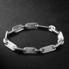 Monolinka Burnished Sterling Silver Chain Bracelet