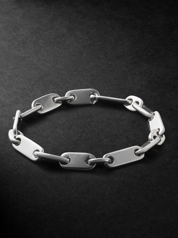Monolinka Burnished Sterling Silver Chain Bracelet