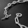 Trio Link Sterling Silver Necklace - BK Trio Link Sterling Silver Necklace - BK