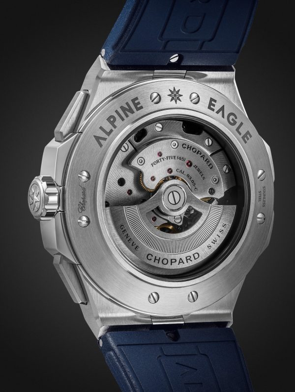 Alpine Eagle XL Chrono Automatic 44mm Lucent Steel and Rubber Watch, Ref. No. 298609-3003 - BK