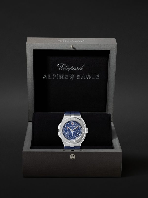 Alpine Eagle XL Chrono Automatic 44mm Lucent Steel and Rubber Watch, Ref. No. 298609-3003 - E3