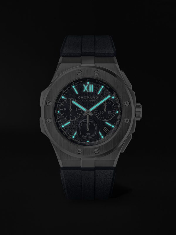 Alpine Eagle XL Chrono Automatic 44mm Lucent Steel and Rubber Watch, Ref. No. 298609-3003 - E5