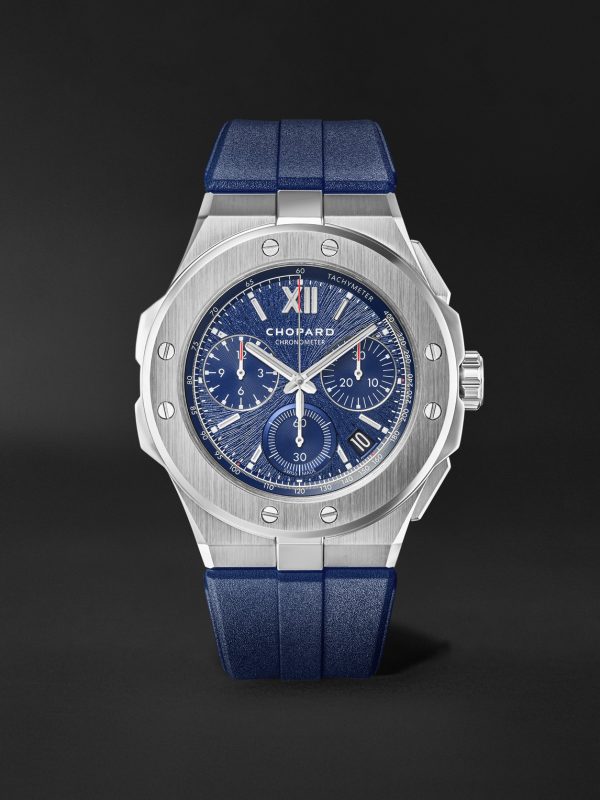 Alpine Eagle XL Chrono Automatic 44mm Lucent Steel and Rubber Watch, Ref. No. 298609-3003